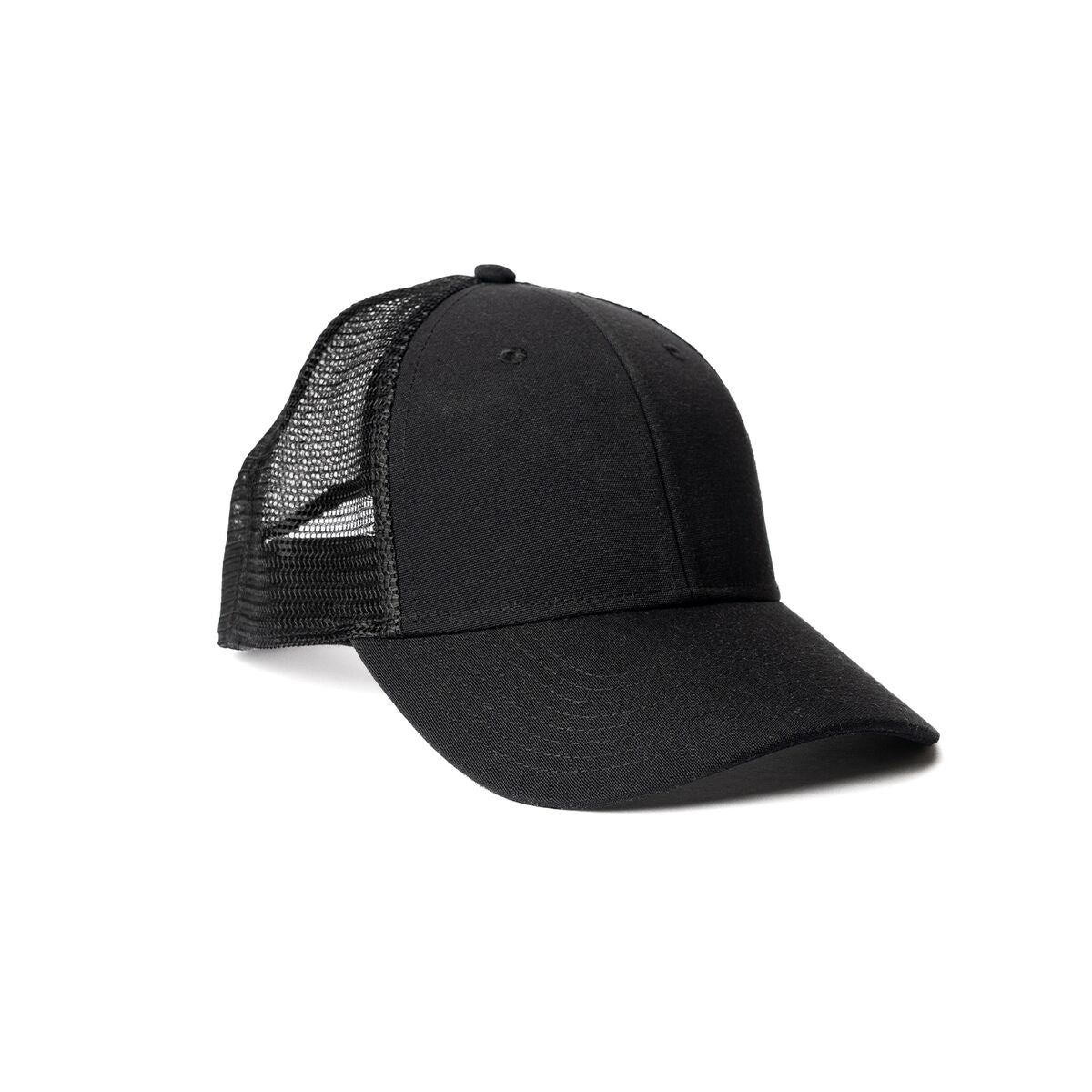 recycled-poly-low-profile-trucker-hat-s8 Web_PDP-LowProfileTruckerHat_Studio_Front_Black.jpg